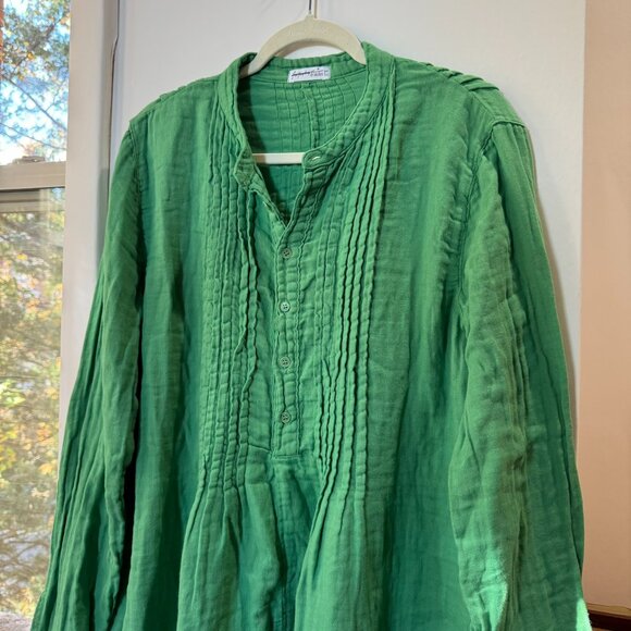 New Free People x CP Shades Yoko Tunic Dress Long Sleeve Green Medium - Picture 8 of 11